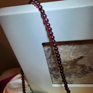 Nicky Butler 4mm Garnet Gemstone Bead necklace.
